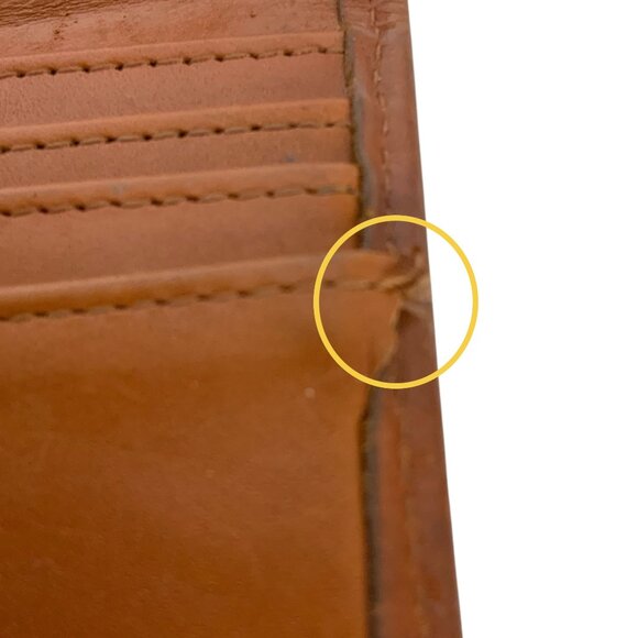 Vintage Dooney & Bourke All Weather Leather Wallet Red Brown Snap Closure - Picture 9 of 12